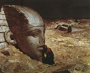Ehilu Vedder Listening to the Sphinx USA oil painting artist